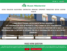 Tablet Screenshot of ouestresidentiel.com